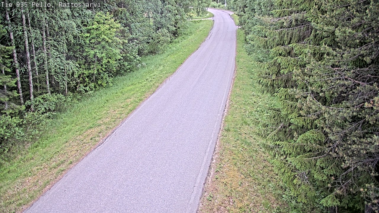 Kelikamerat Kuva Tie 935 Rattosjärvi, Pello, Lappi
