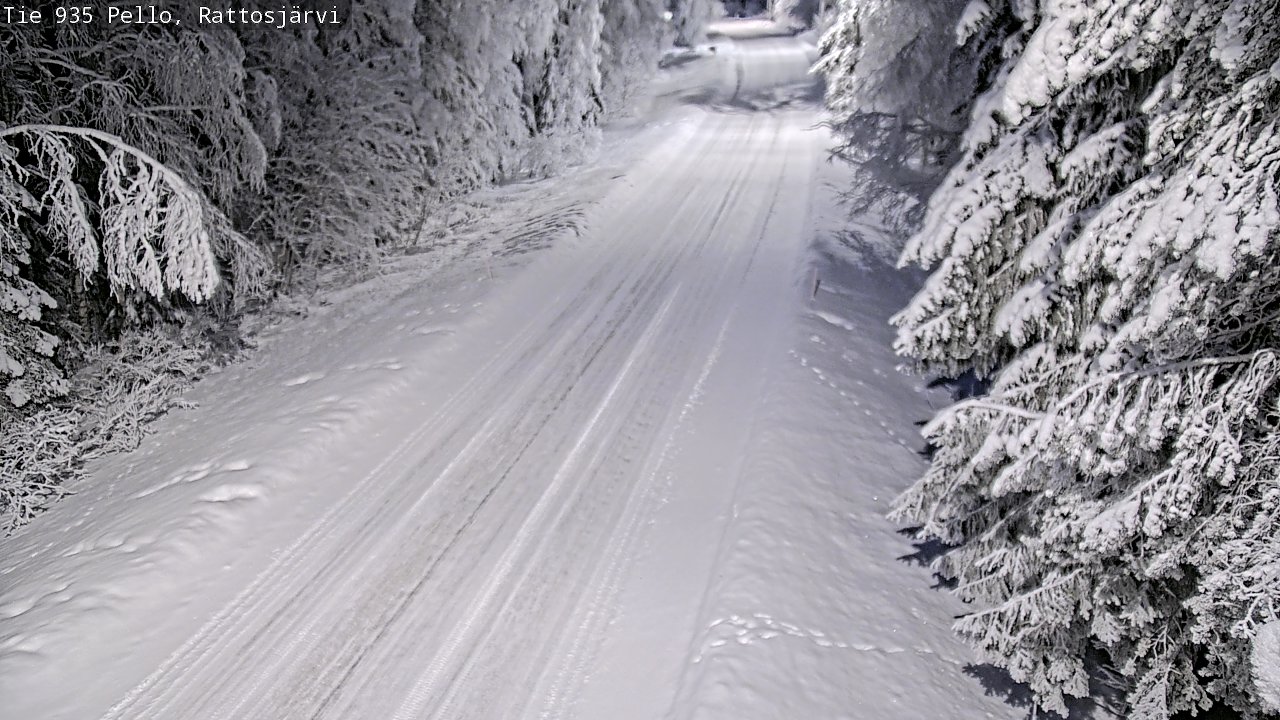 Kelikamerat Kuva Tie 935 Rattosjärvi, Pello, Lappi