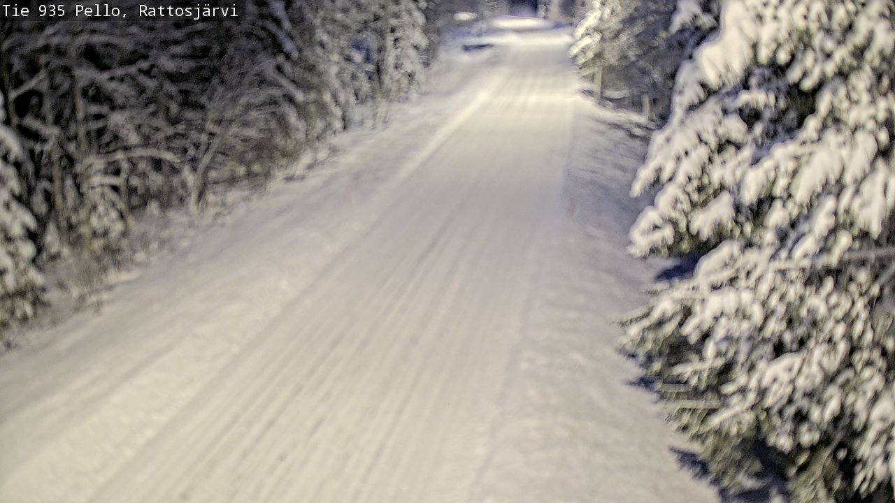 Weather Camera Image Road 935 Rattosjärvi, Pello, Lappi
