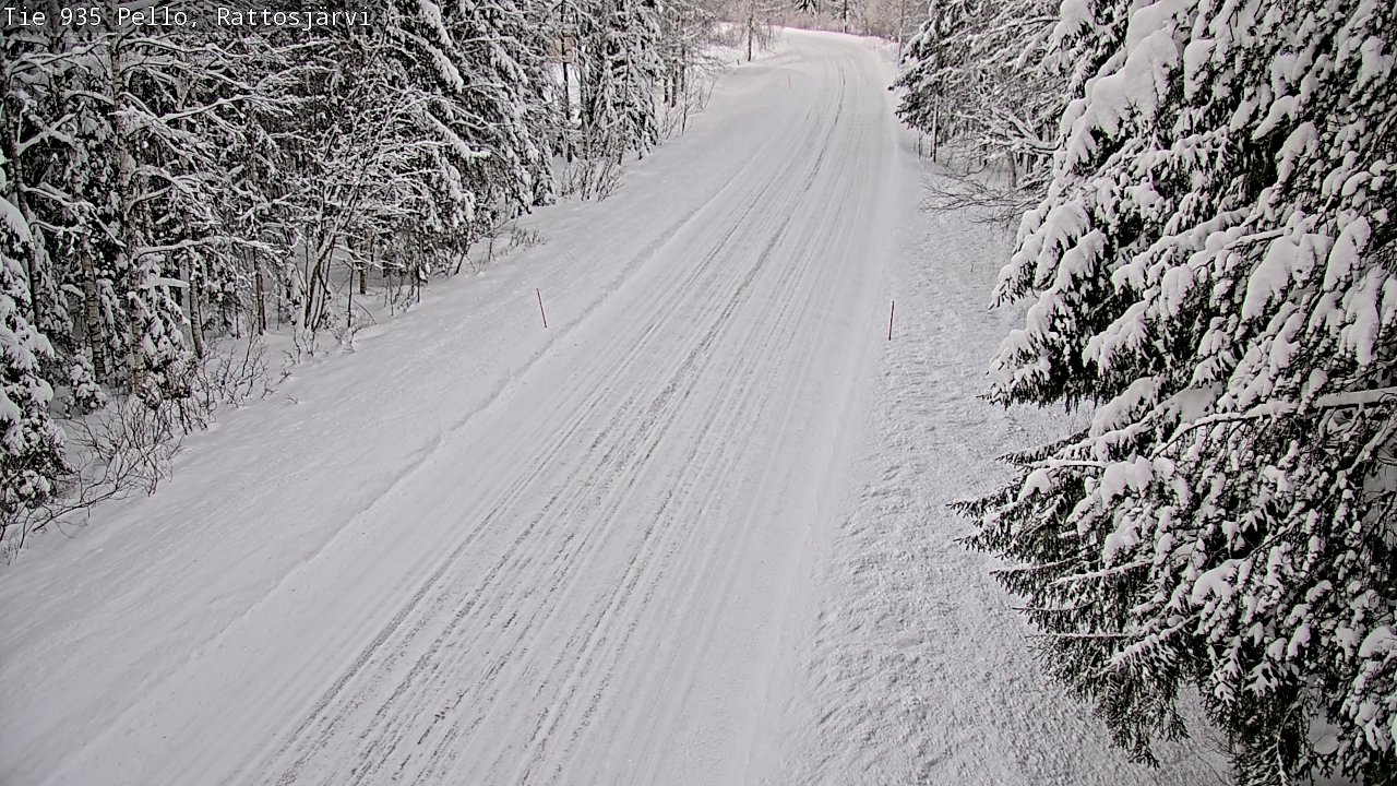 Weather Camera Image Road 935 Rattosjärvi, Pello, Lappi