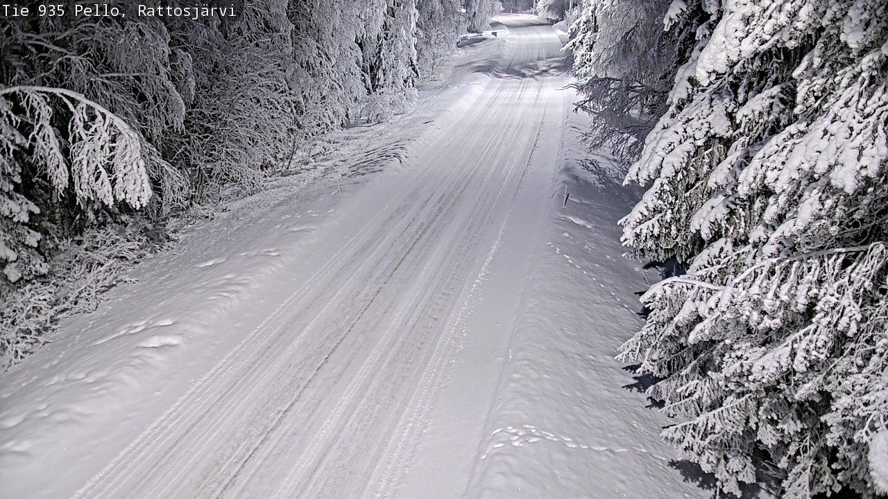 Kelikamerat Kuva Tie 935 Rattosjärvi, Pello, Lappi