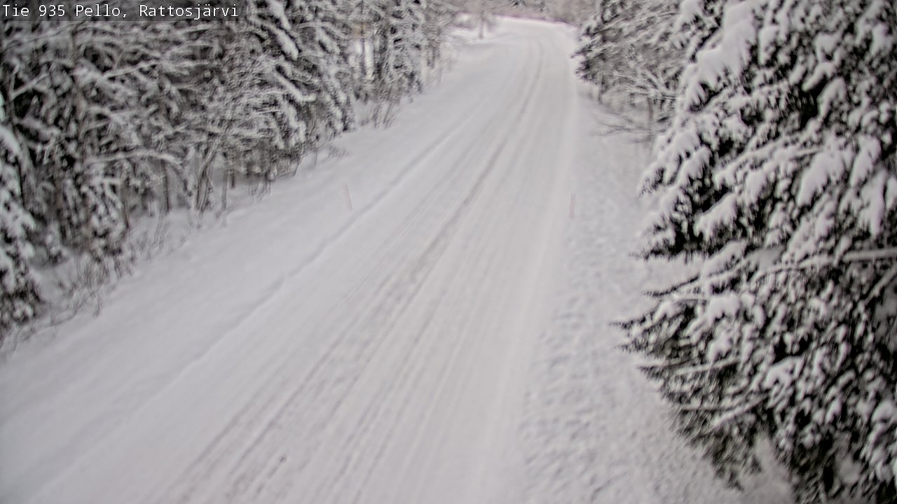 Weather Camera Image Road 935 Rattosjärvi, Pello, Lappi