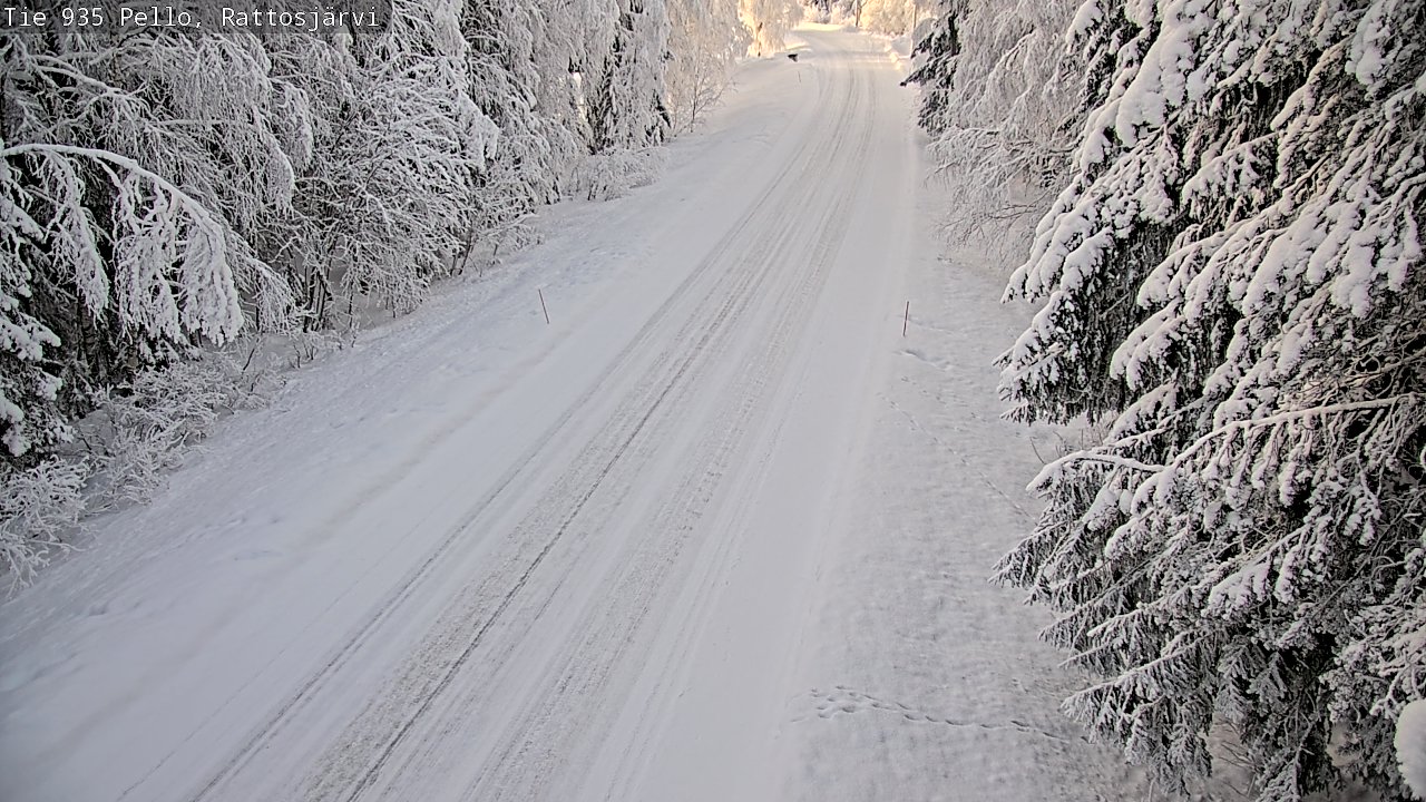 Weather Camera Image Road 935 Rattosjärvi, Pello, Lappi