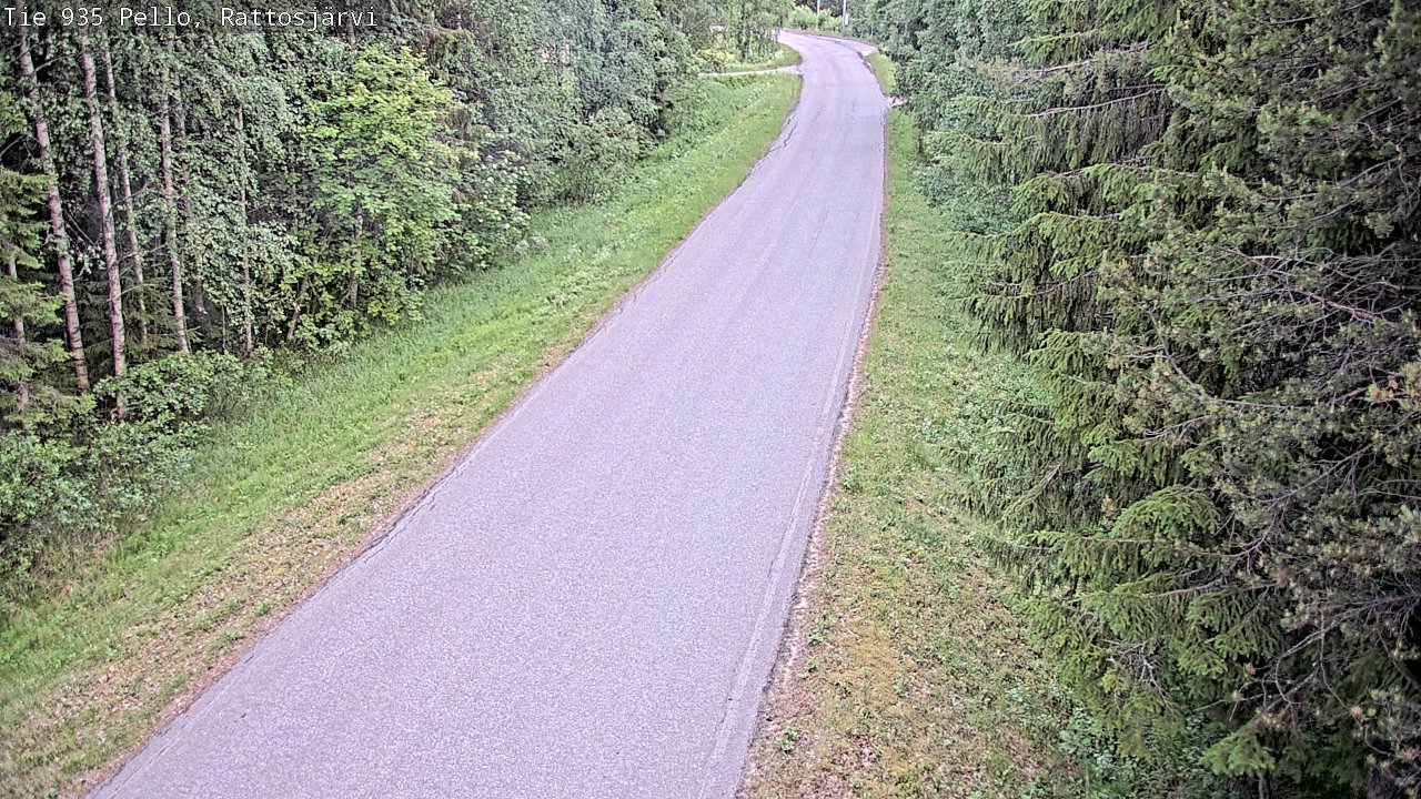 Kelikamerat Kuva Tie 935 Rattosjärvi, Pello, Lappi