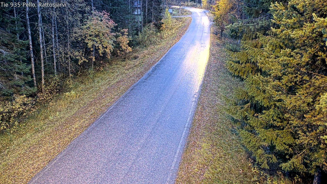 Kelikamerat Kuva Tie 935 Rattosjärvi, Pello, Lappi
