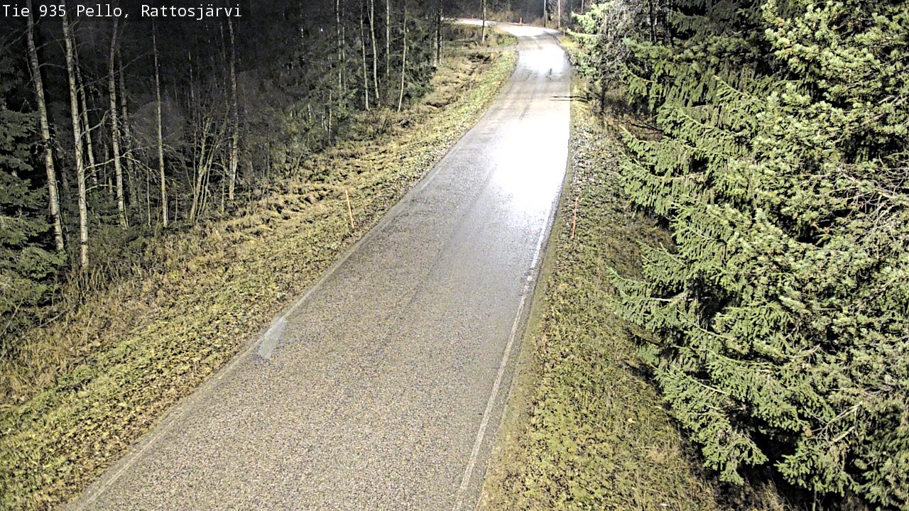 Kelikamerat Kuva Tie 935 Rattosjärvi, Pello, Lappi