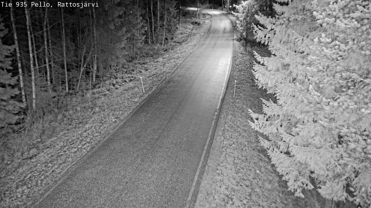 Kelikamerat Kuva Tie 935 Rattosjärvi, Pello, Lappi