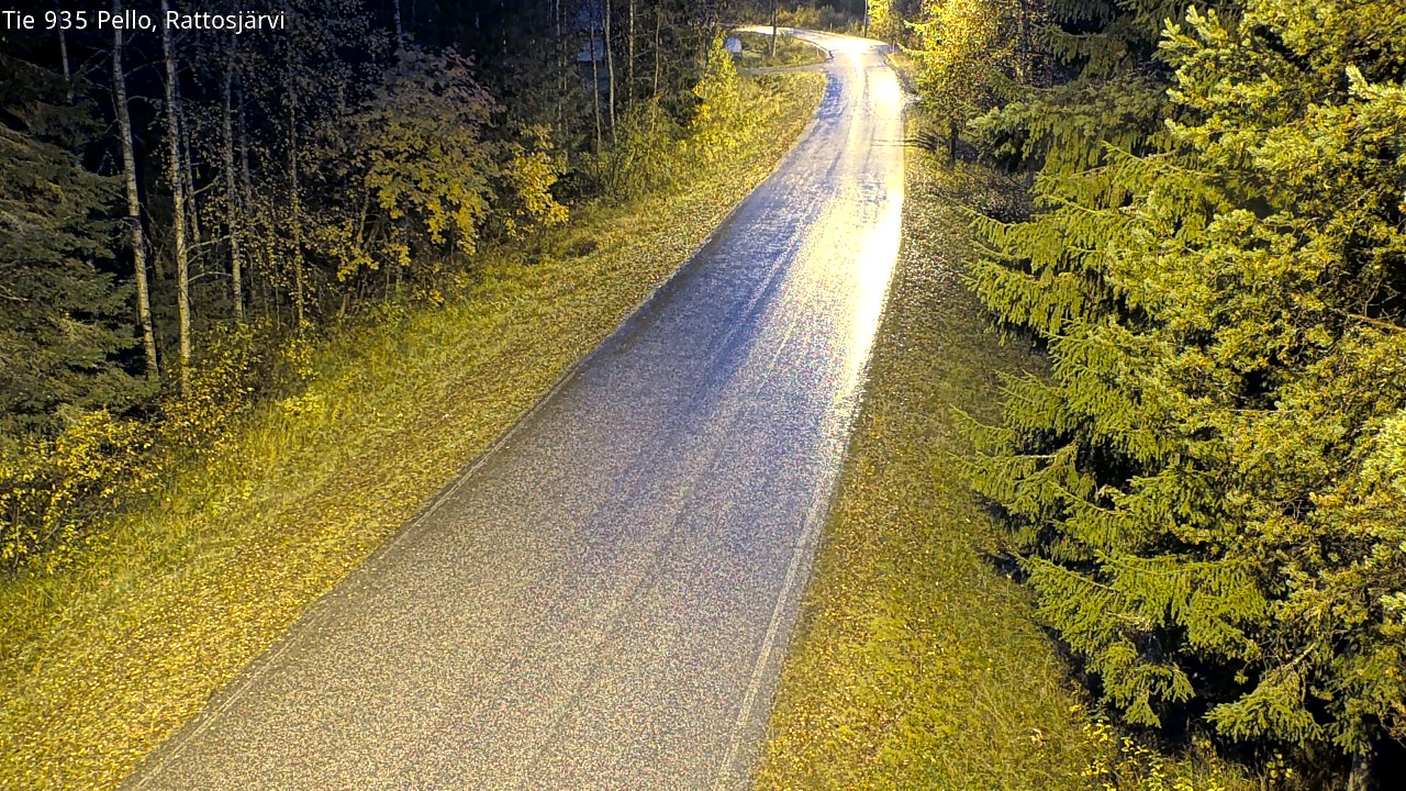 Kelikamerat Kuva Tie 935 Rattosjärvi, Pello, Lappi