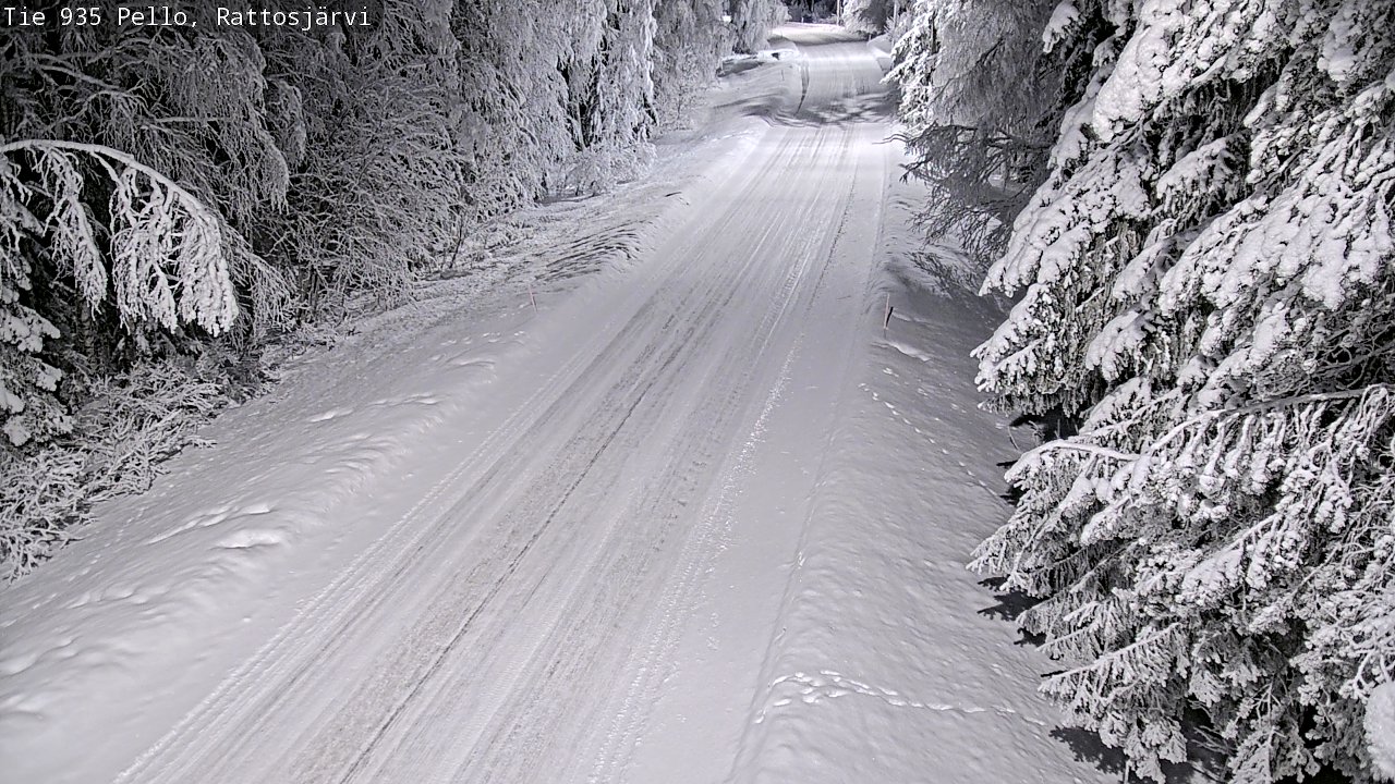 Kelikamerat Kuva Tie 935 Rattosjärvi, Pello, Lappi