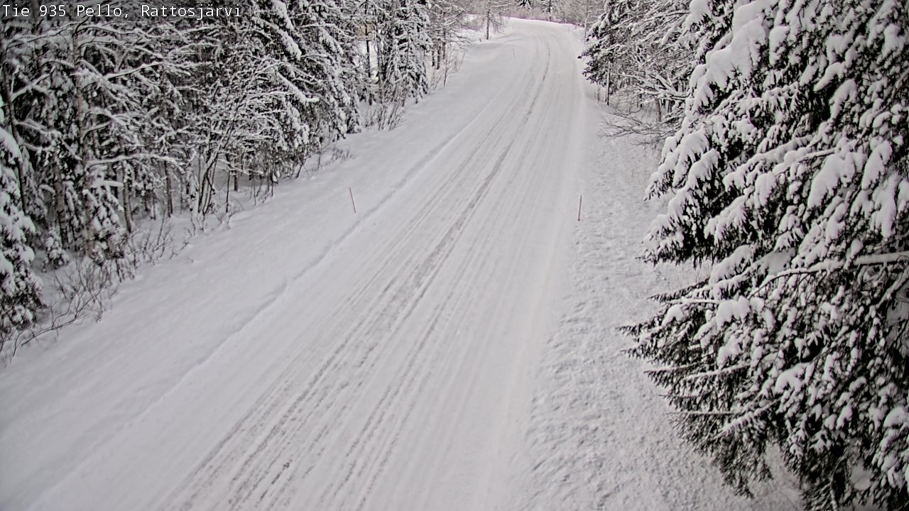 Weather Camera Image Road 935 Rattosjärvi, Pello, Lappi