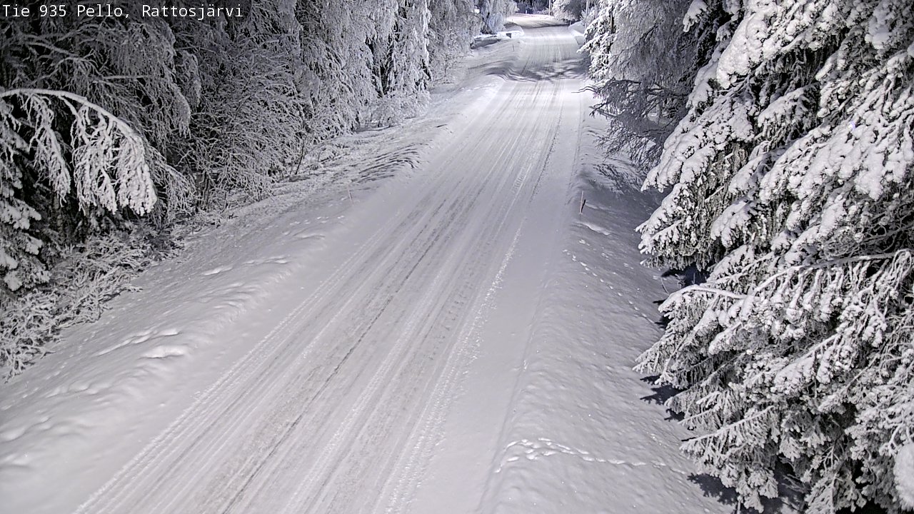 Kelikamerat Kuva Tie 935 Rattosjärvi, Pello, Lappi