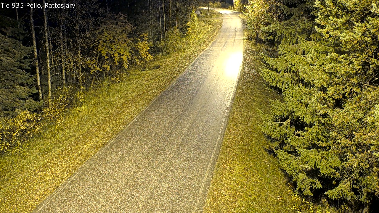 Kelikamerat Kuva Tie 935 Rattosjärvi, Pello, Lappi