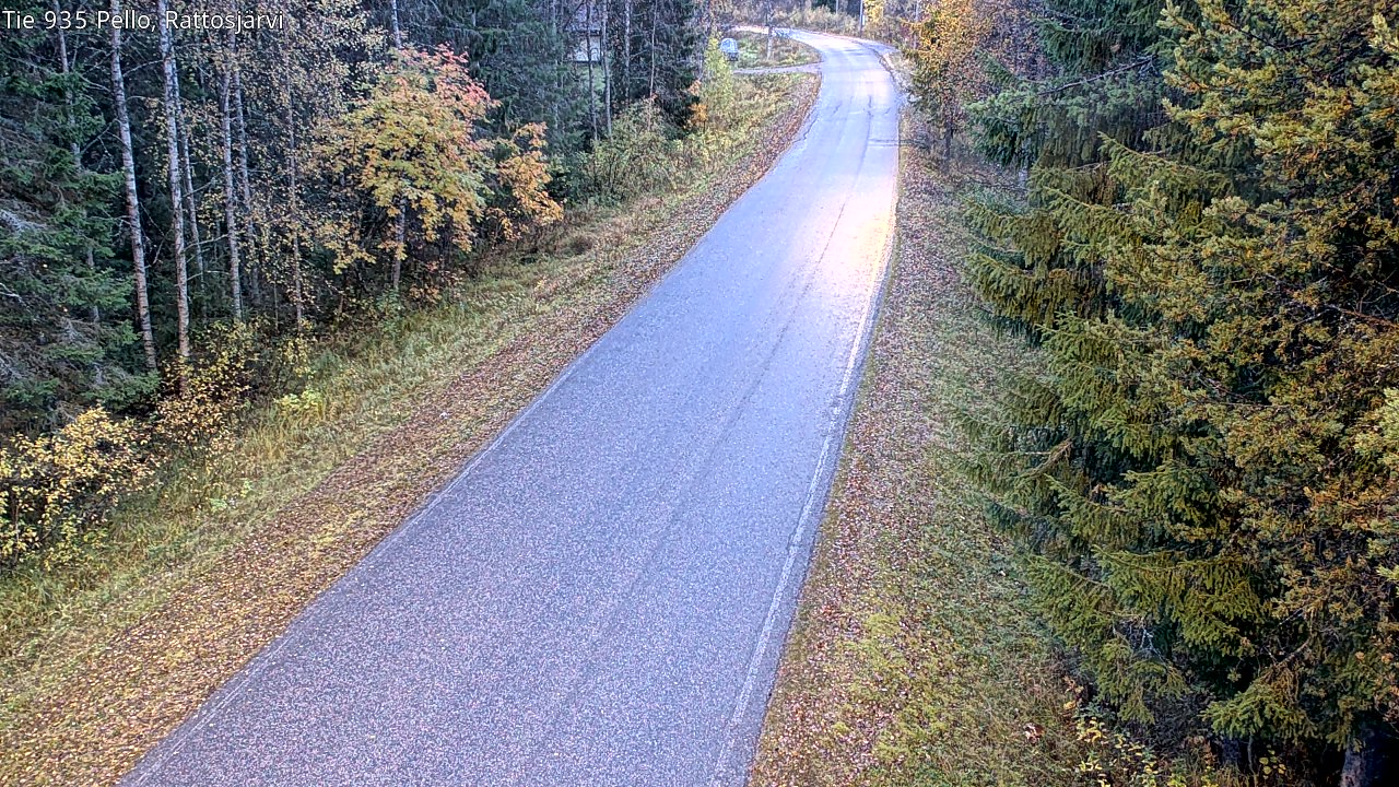 Kelikamerat Kuva Tie 935 Rattosjärvi, Pello, Lappi