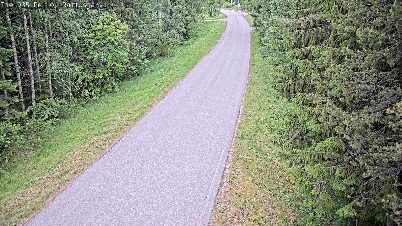 Kelikamerat Kuva Tie 935 Rattosjärvi, Pello, Lappi