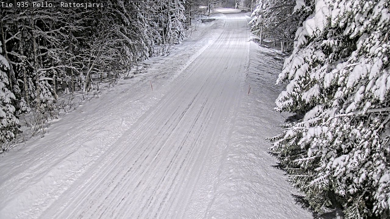 Weather Camera Image Road 935 Rattosjärvi, Pello, Lappi
