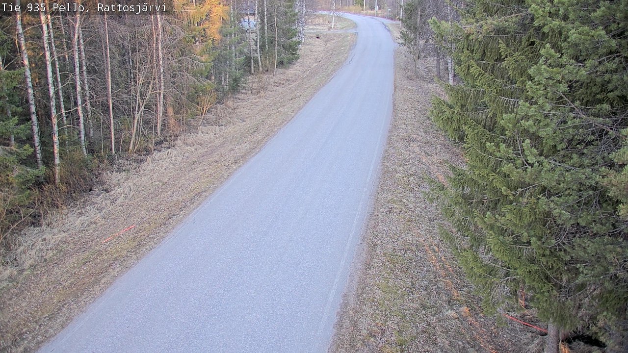 Weather Camera Image Road 935 Rattosjärvi, Pello, Lappi