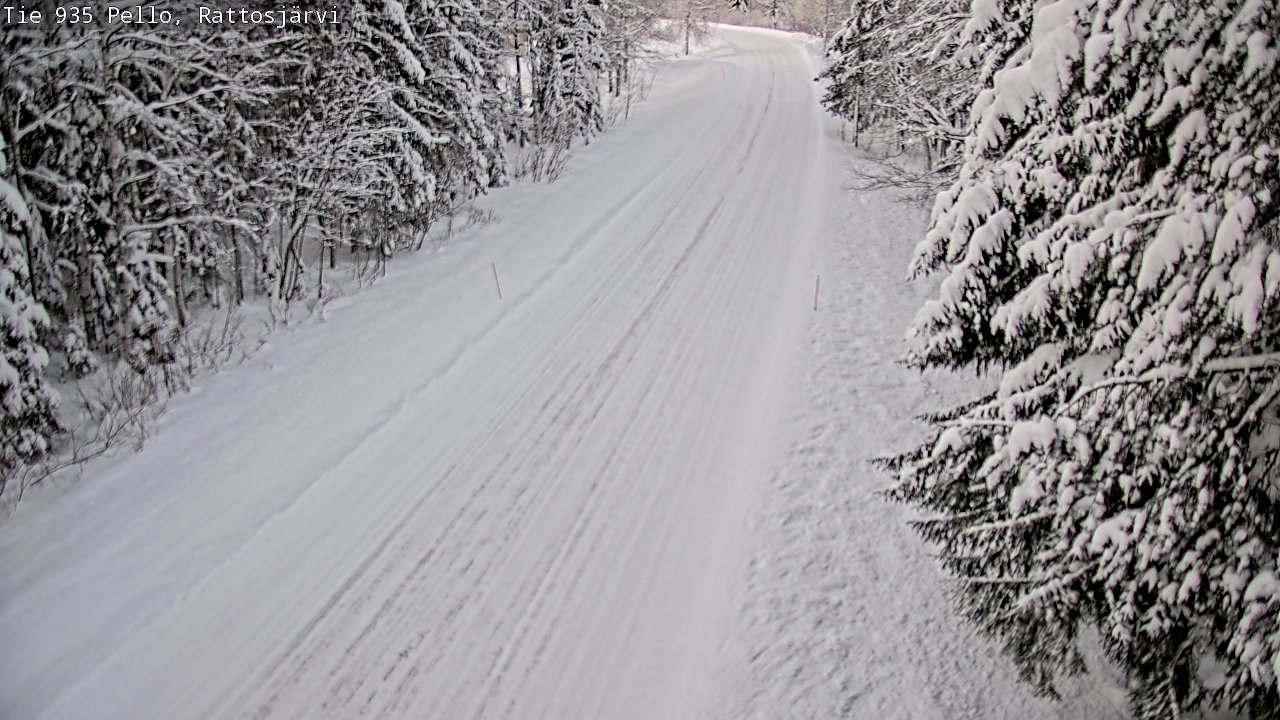 Weather Camera Image Road 935 Rattosjärvi, Pello, Lappi