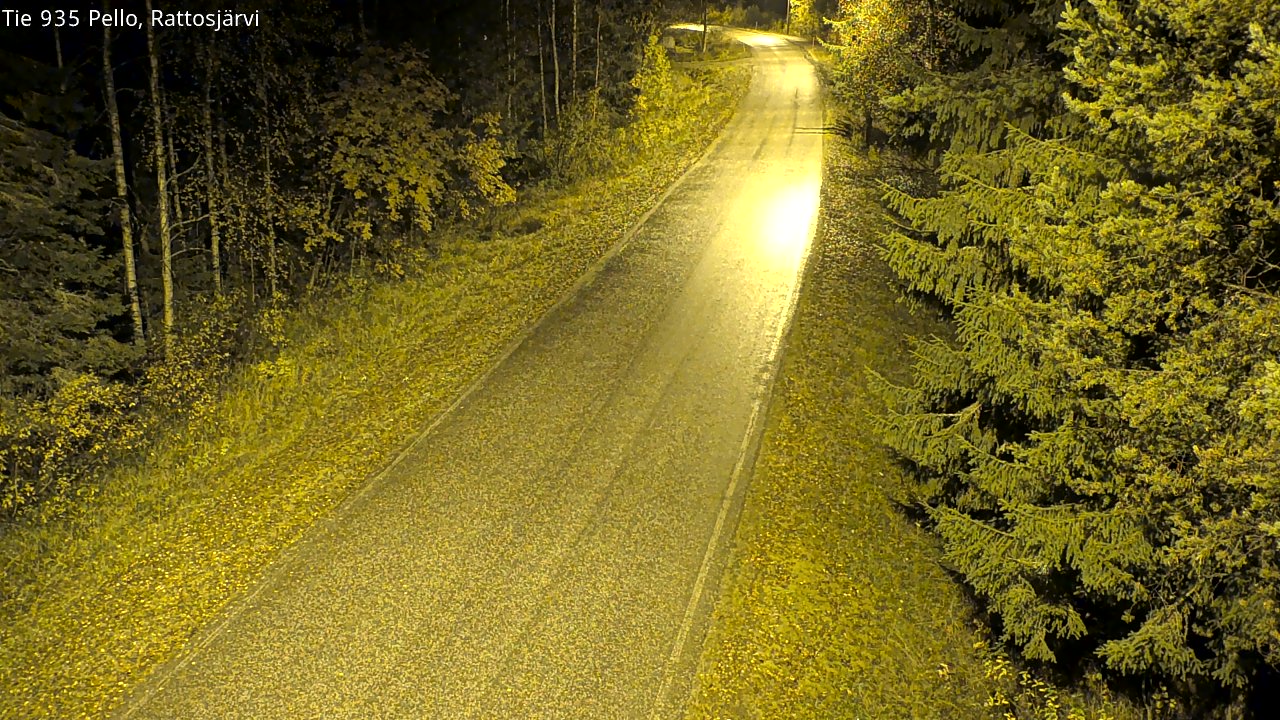 Kelikamerat Kuva Tie 935 Rattosjärvi, Pello, Lappi