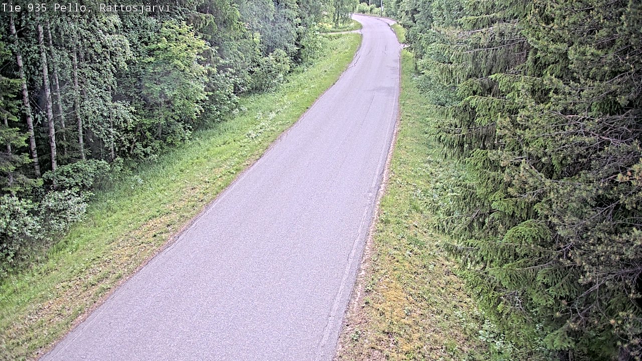 Kelikamerat Kuva Tie 935 Rattosjärvi, Pello, Lappi