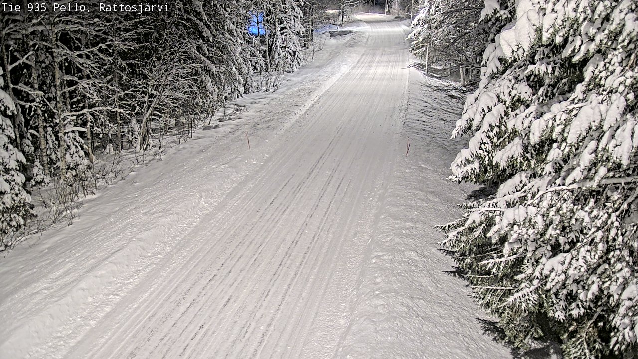 Weather Camera Image Road 935 Rattosjärvi, Pello, Lappi