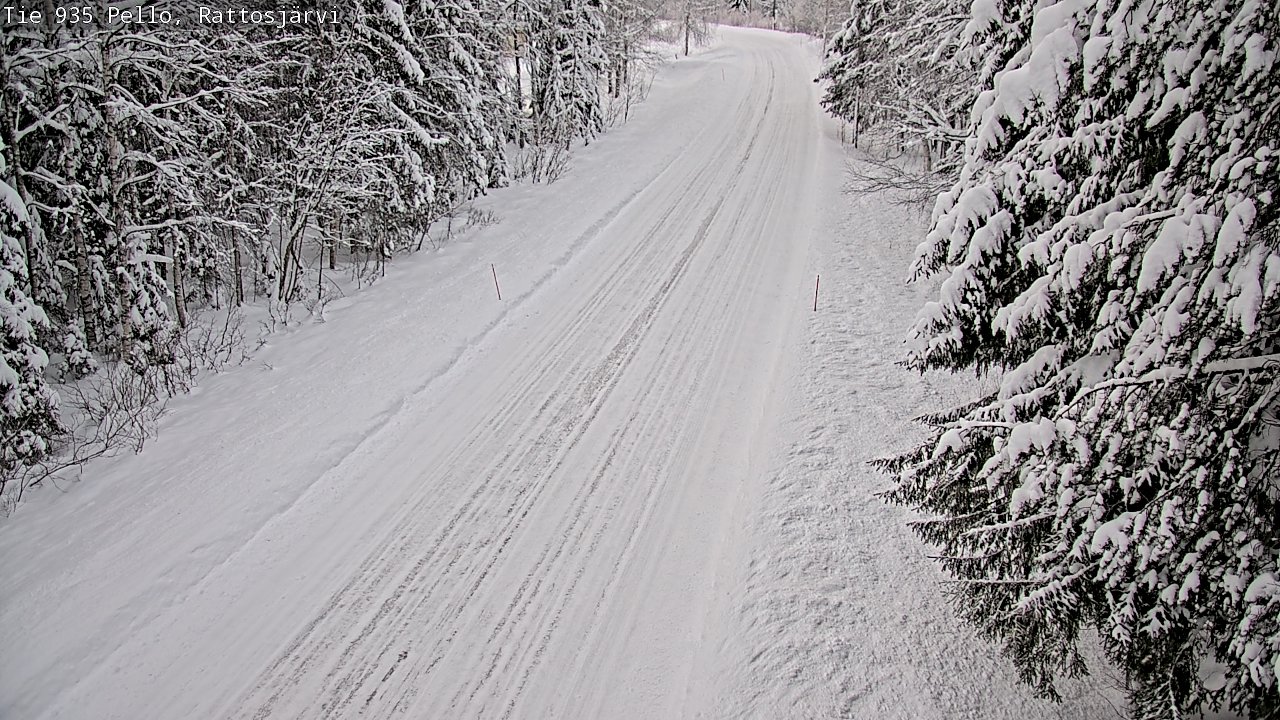 Weather Camera Image Road 935 Rattosjärvi, Pello, Lappi