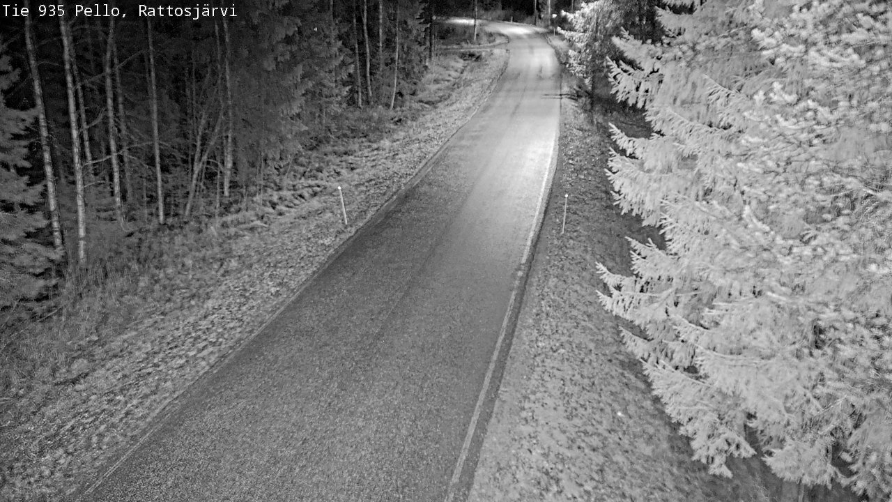 Kelikamerat Kuva Tie 935 Rattosjärvi, Pello, Lappi