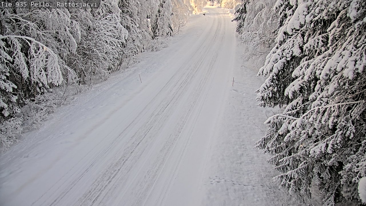 Kelikamerat Kuva Tie 935 Rattosjärvi, Pello, Lappi