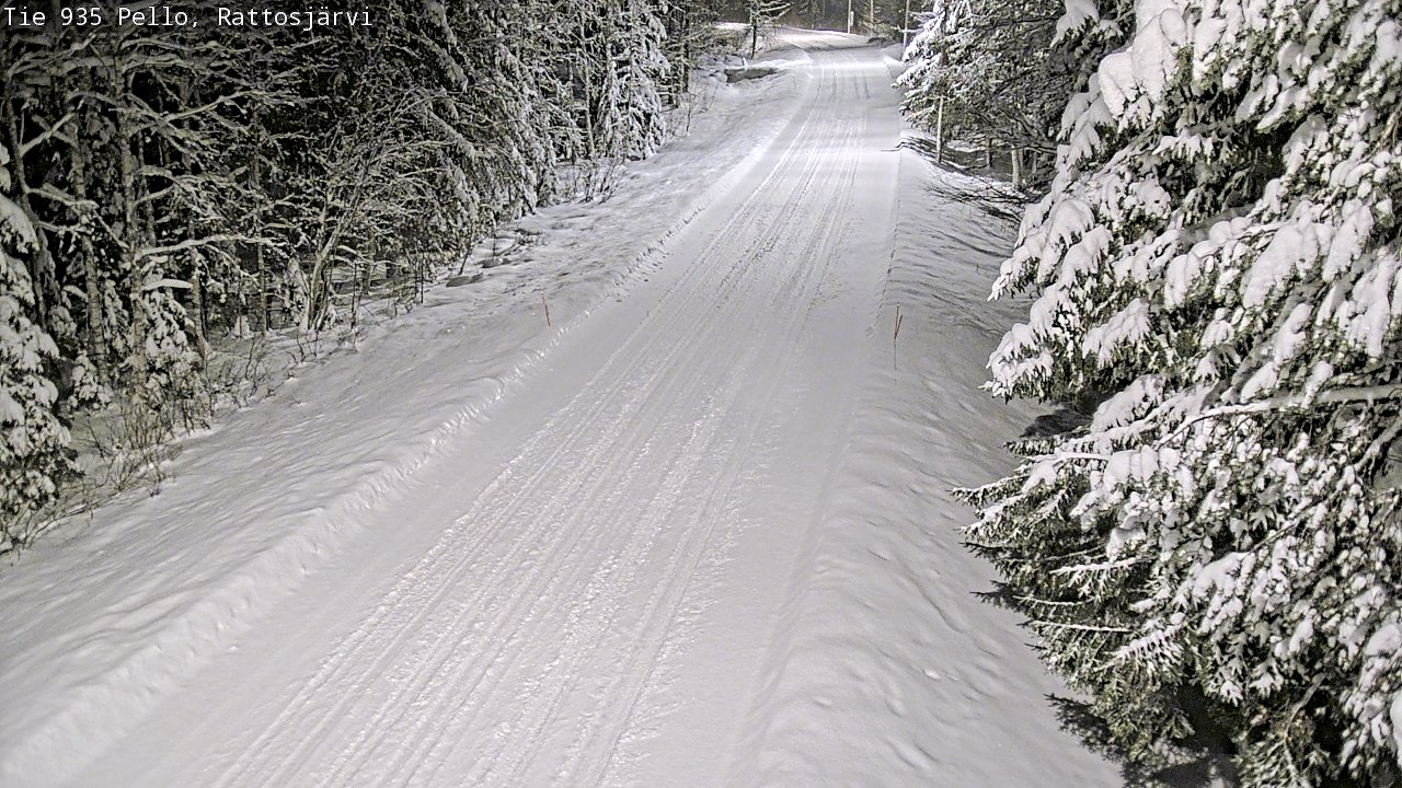 Weather Camera Image Road 935 Rattosjärvi, Pello, Lappi