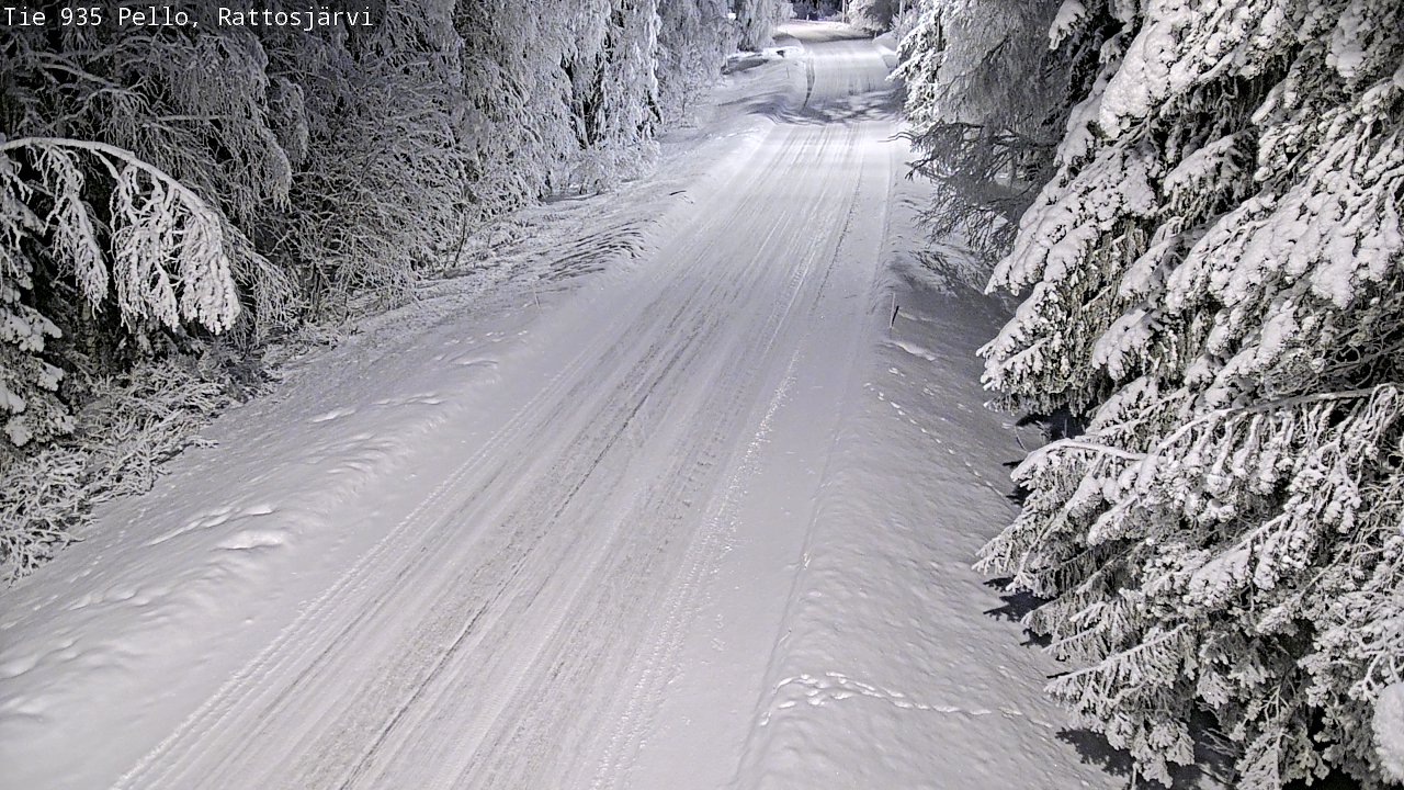 Kelikamerat Kuva Tie 935 Rattosjärvi, Pello, Lappi