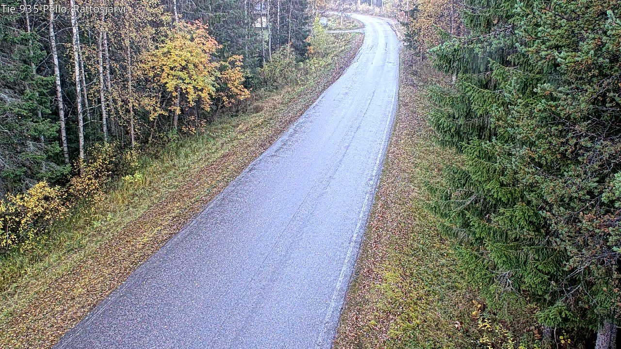 Kelikamerat Kuva Tie 935 Rattosjärvi, Pello, Lappi