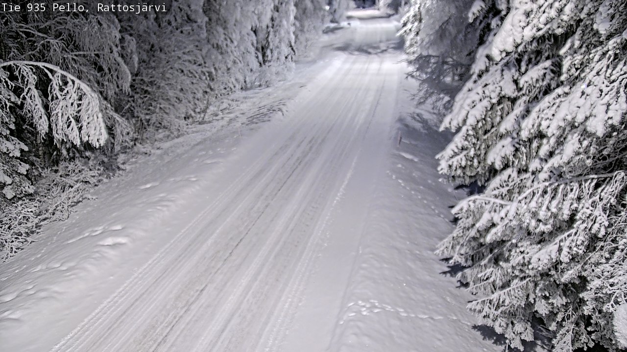 Kelikamerat Kuva Tie 935 Rattosjärvi, Pello, Lappi