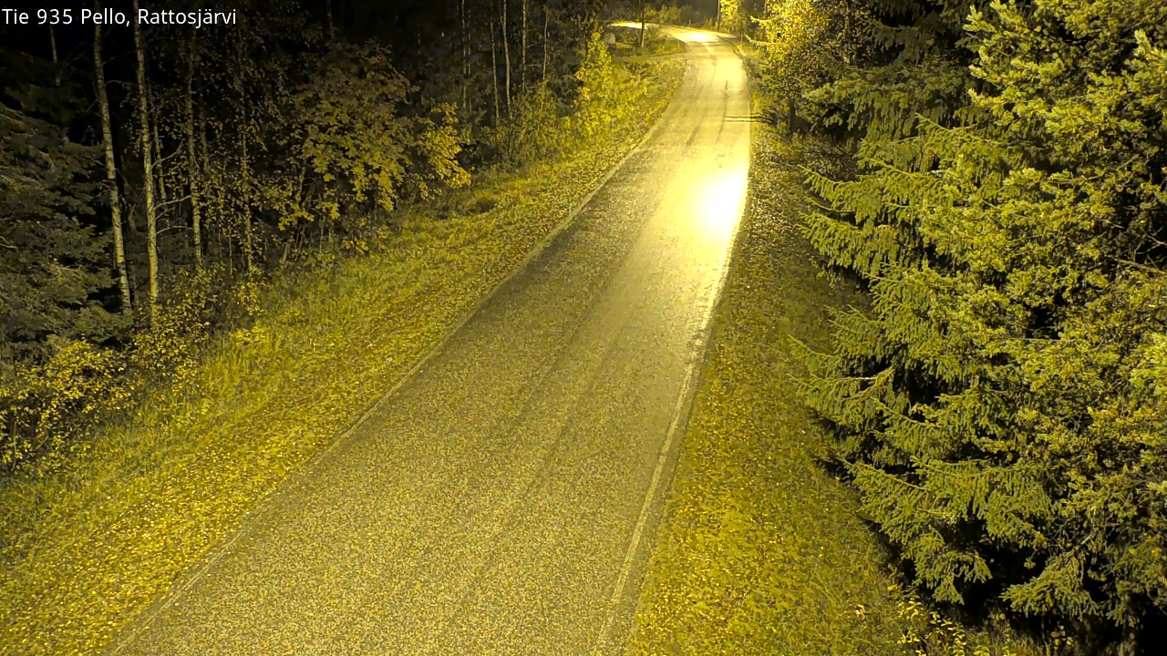 Kelikamerat Kuva Tie 935 Rattosjärvi, Pello, Lappi