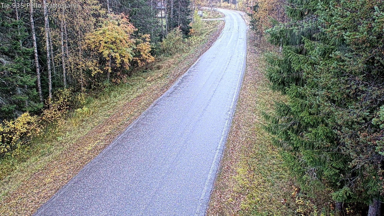 Kelikamerat Kuva Tie 935 Rattosjärvi, Pello, Lappi