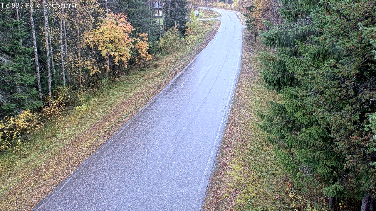 Weather Camera Image Väg 935 Rattosjärvi, Pello, Lappi