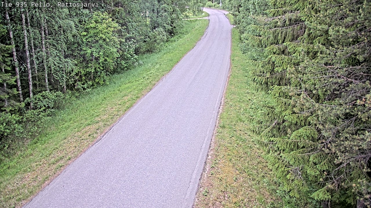 Kelikamerat Kuva Tie 935 Rattosjärvi, Pello, Lappi