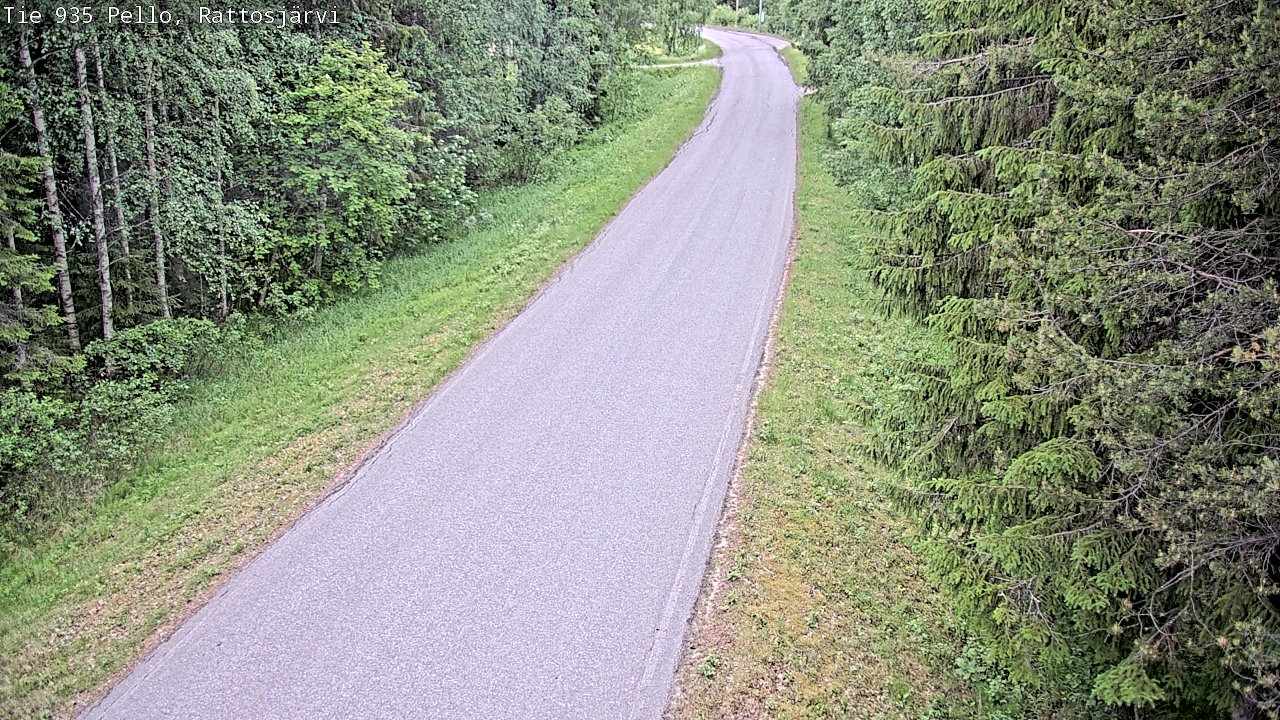 Kelikamerat Kuva Tie 935 Rattosjärvi, Pello, Lappi