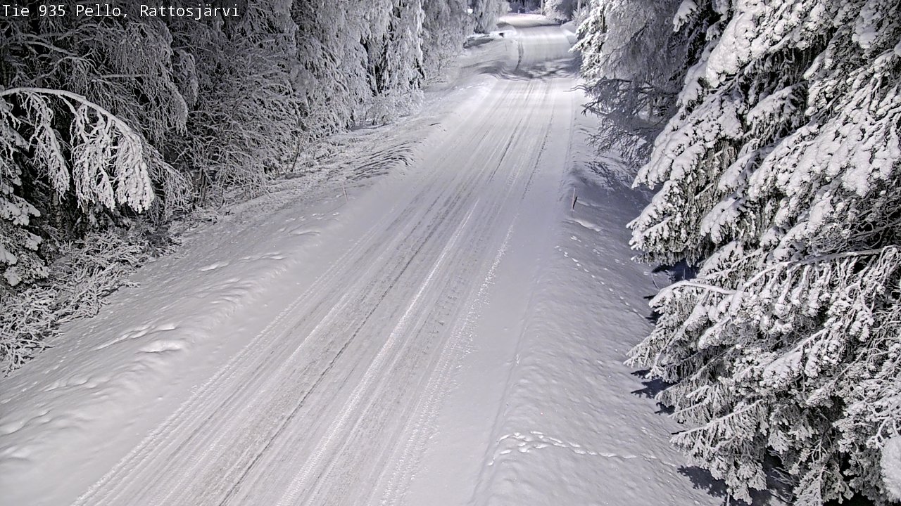 Kelikamerat Kuva Tie 935 Rattosjärvi, Pello, Lappi