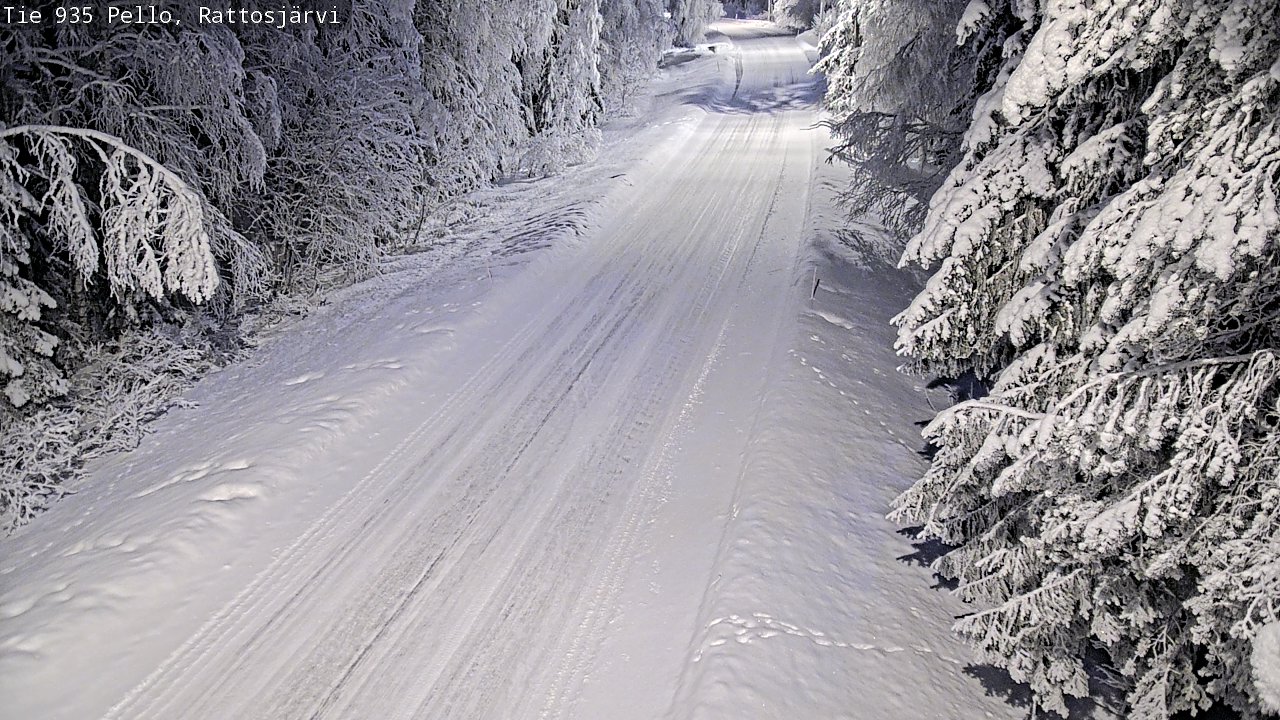 Kelikamerat Kuva Tie 935 Rattosjärvi, Pello, Lappi