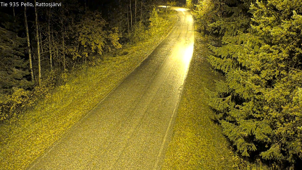 Kelikamerat Kuva Tie 935 Rattosjärvi, Pello, Lappi