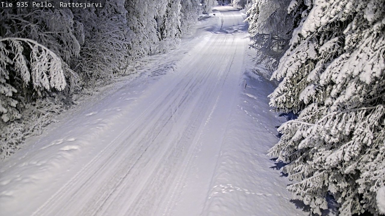Kelikamerat Kuva Tie 935 Rattosjärvi, Pello, Lappi