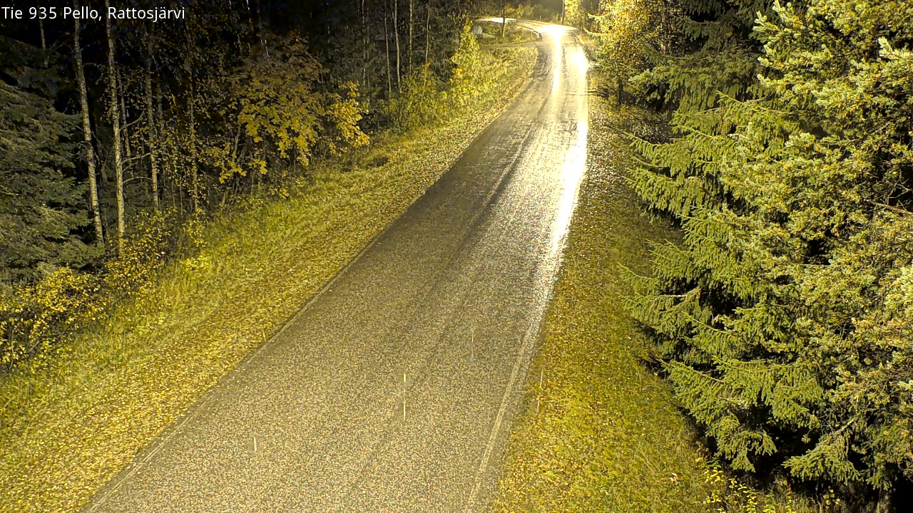 Kelikamerat Kuva Tie 935 Rattosjärvi, Pello, Lappi