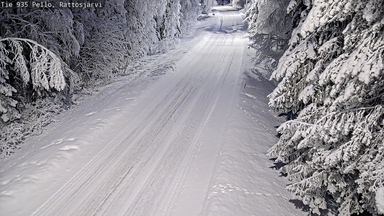 Kelikamerat Kuva Tie 935 Rattosjärvi, Pello, Lappi