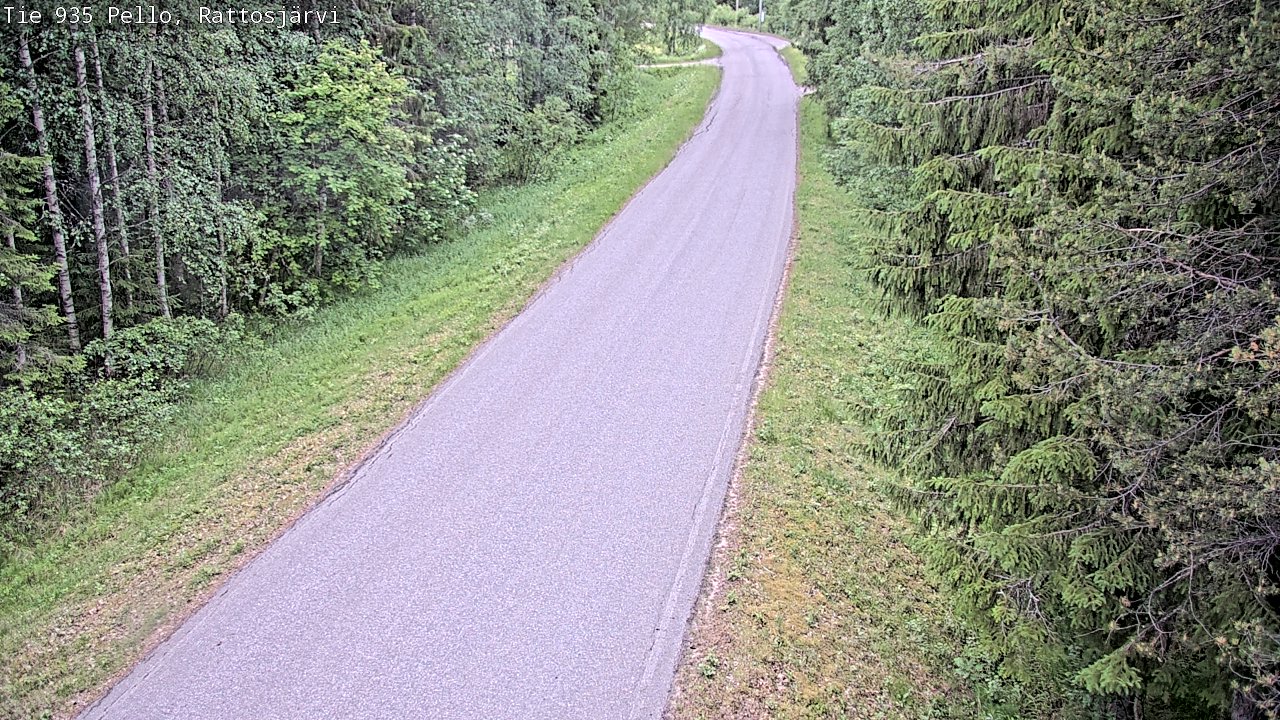 Kelikamerat Kuva Tie 935 Rattosjärvi, Pello, Lappi