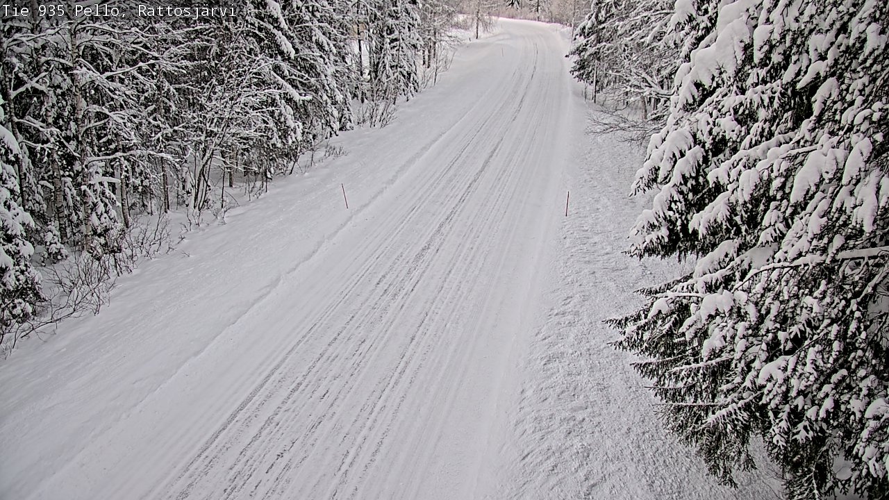 Weather Camera Image Road 935 Rattosjärvi, Pello, Lappi