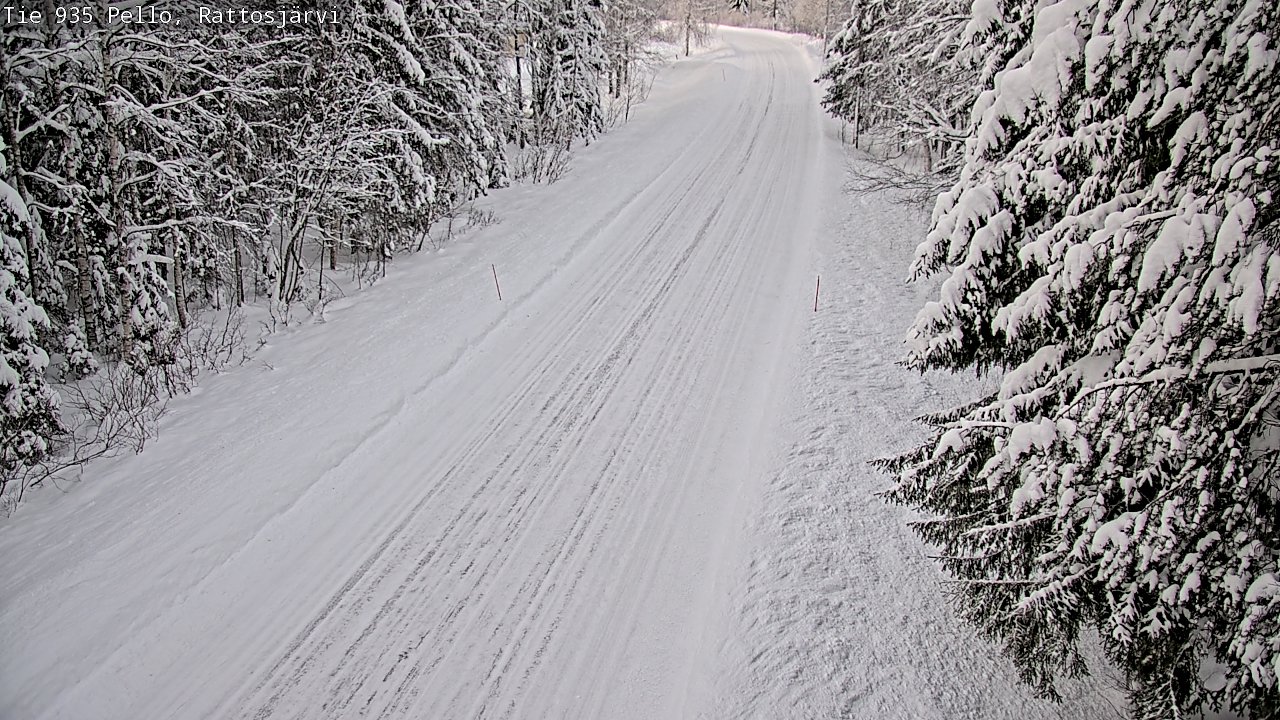 Weather Camera Image Road 935 Rattosjärvi, Pello, Lappi