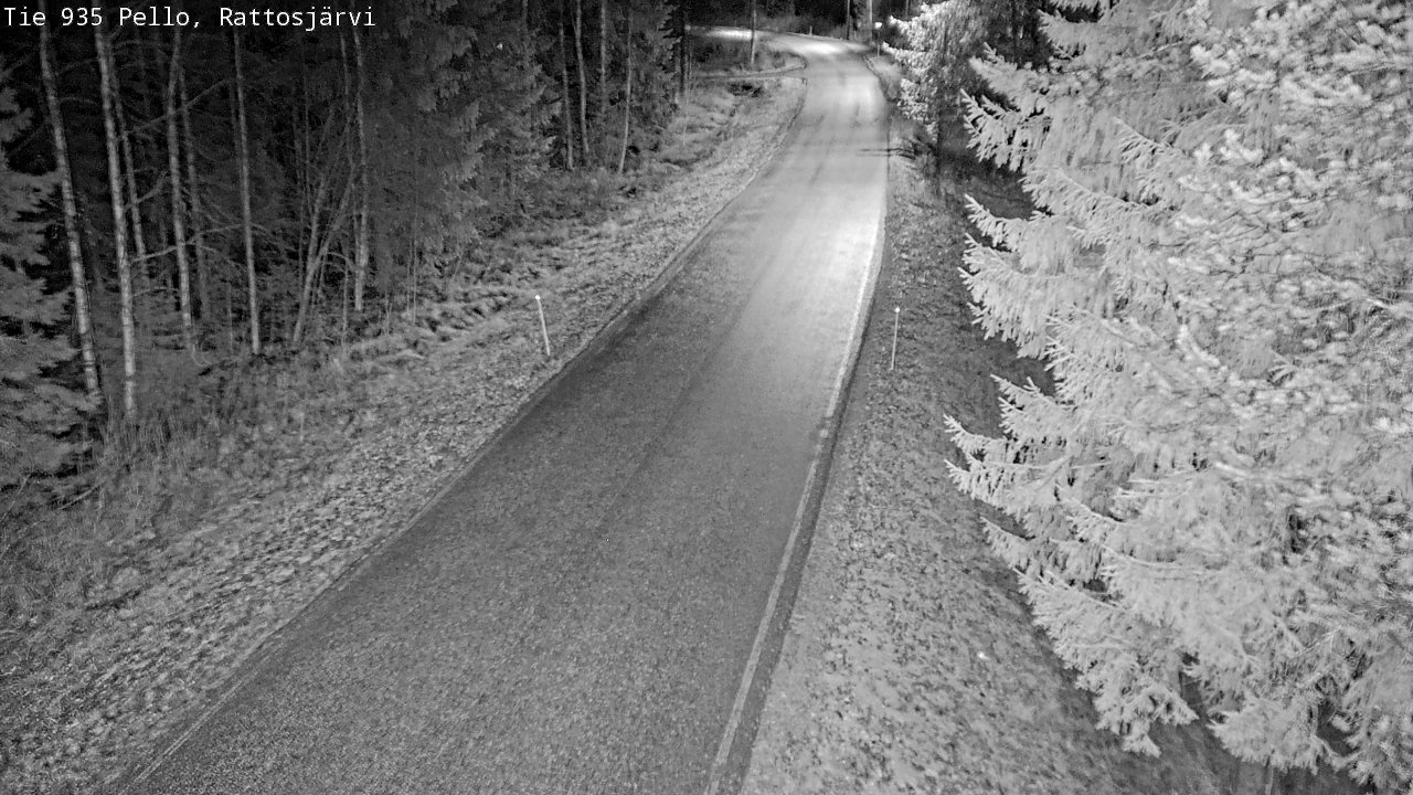 Kelikamerat Kuva Tie 935 Rattosjärvi, Pello, Lappi