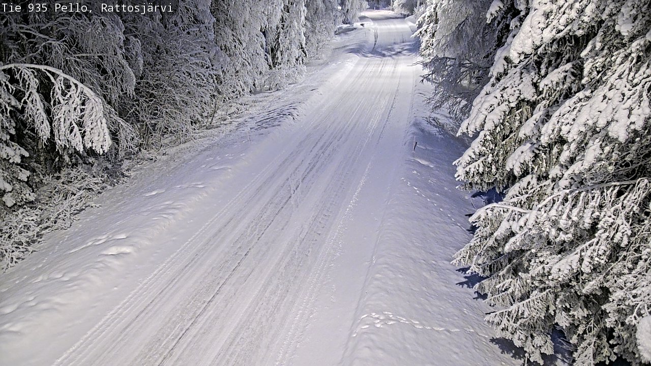 Kelikamerat Kuva Tie 935 Rattosjärvi, Pello, Lappi