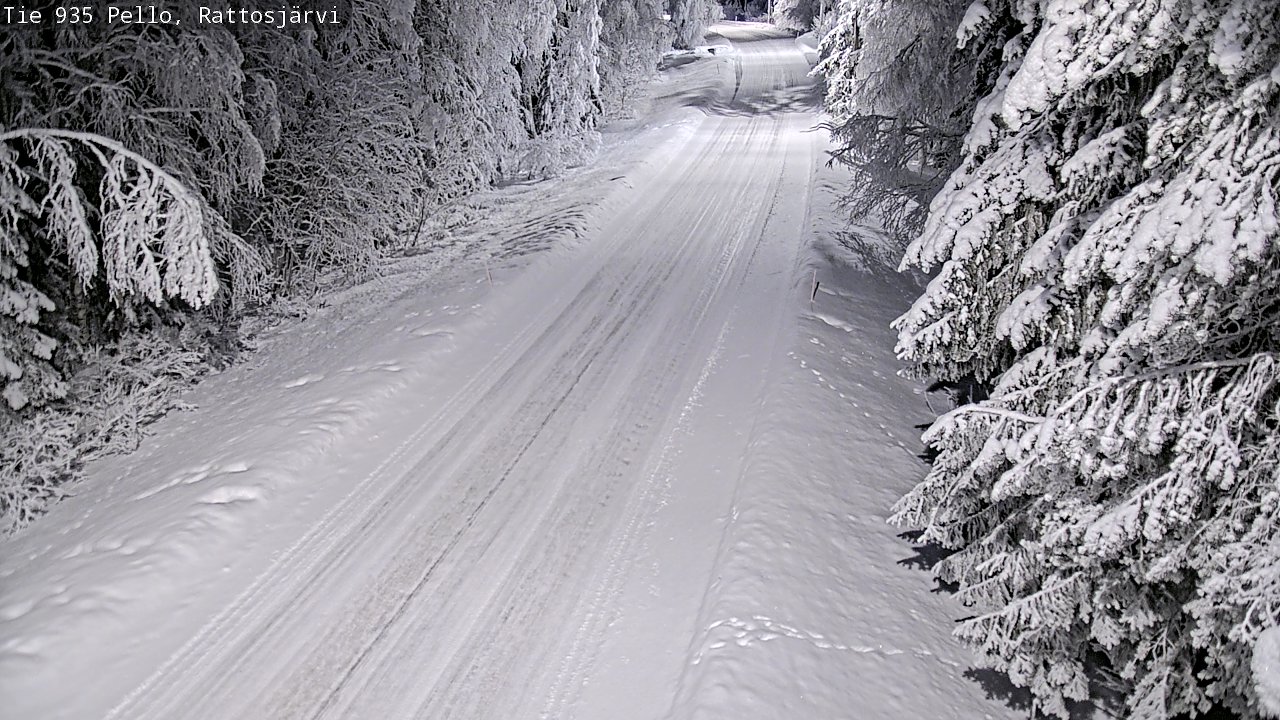 Kelikamerat Kuva Tie 935 Rattosjärvi, Pello, Lappi