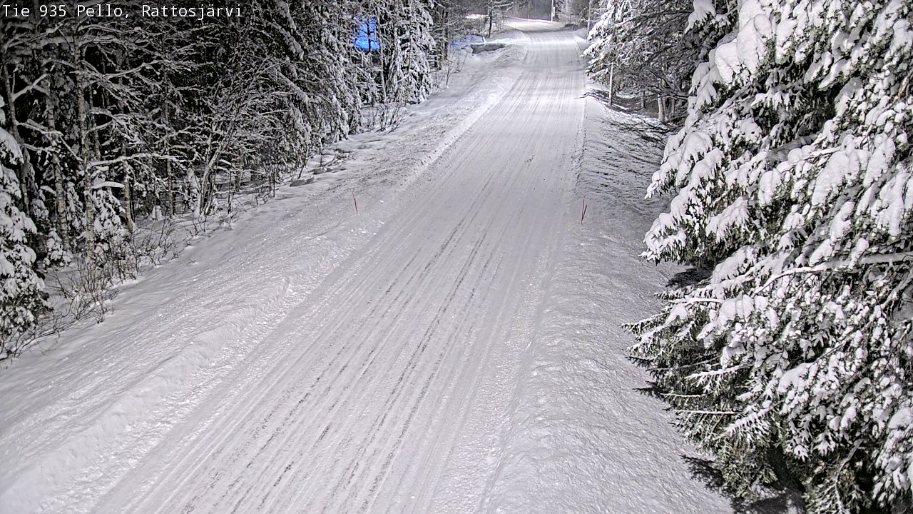 Weather Camera Image Road 935 Rattosjärvi, Pello, Lappi