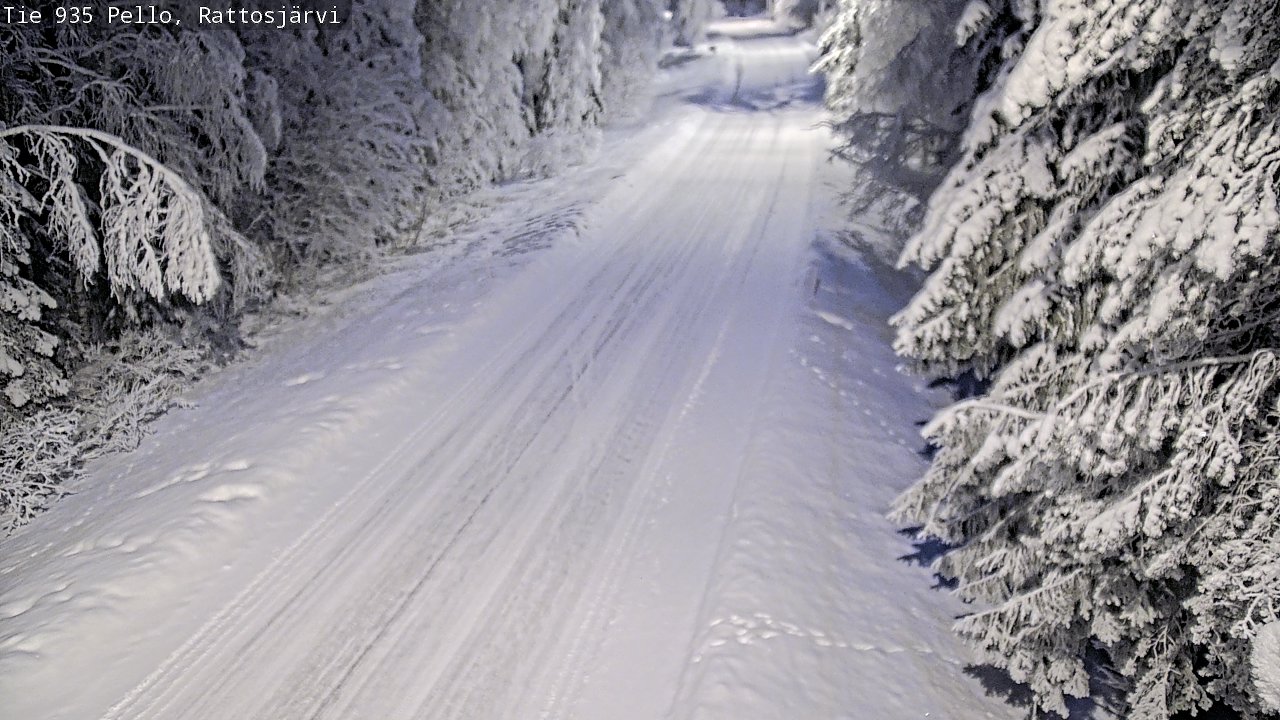 Kelikamerat Kuva Tie 935 Rattosjärvi, Pello, Lappi